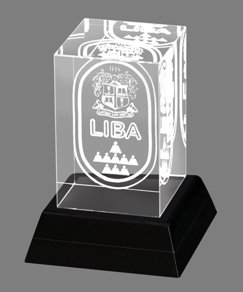 Crystal Cubes With 3D Engraving in Pune