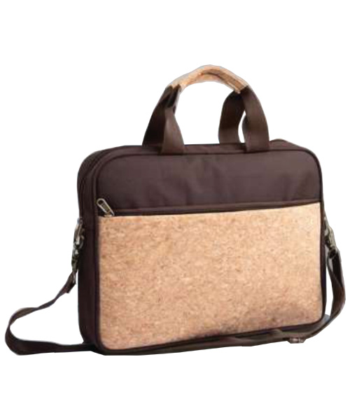 Eco-Friendly Cork Laptop Bag With 2 Tone Finish