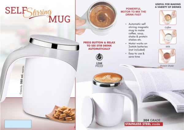 Self Stirring Stainless Steel Mug