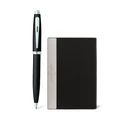 Sheaffer 100 Glossy Black Ballpoint Pen & Business Card Holder