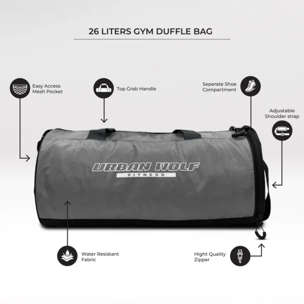 Urban Wolf 26L Gym Duffle Bag