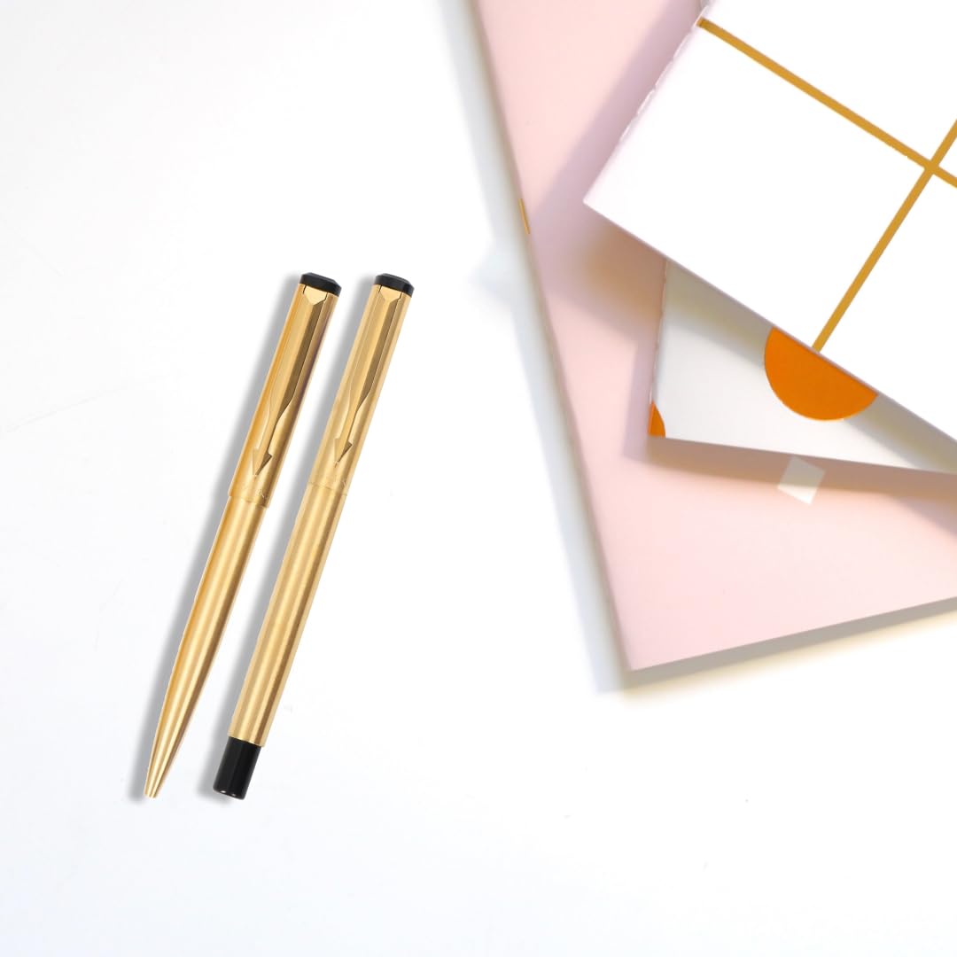 Parker Vector Gold Trim Roller Ball Pen Parker Vector Gold Trim Roller Ball Pen
