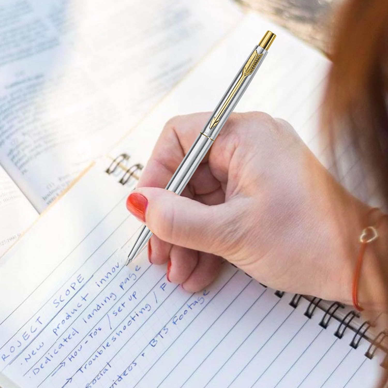 Parker Classic Stainless Steel Gold Trim Ball Pen Parker Classic Stainless Steel Gold Trim Ball Pen