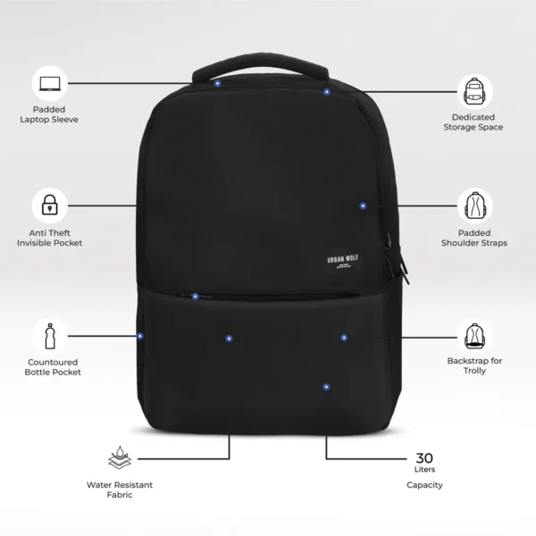 Urban Wolf Business Casual Laptop Backpack