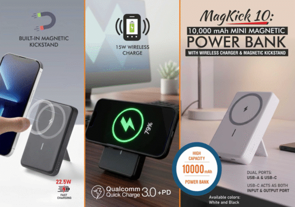 MagKick 10: Mini Magnetic Power bank