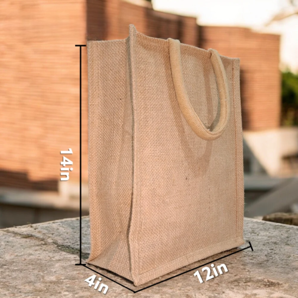 Jute Tote Bag with Padded Handle