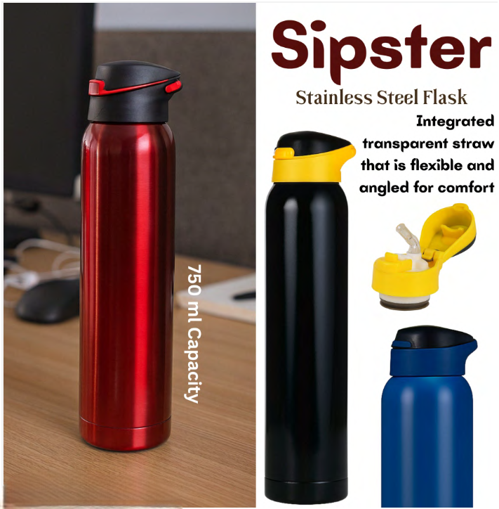 Sipster Stainless Steel Water Bottle