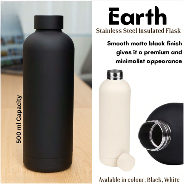 Earth 500ml Stainless Steel Insulated Flask