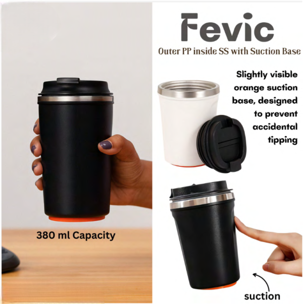 Fevic 380ml Stainless Steel Travel Mug