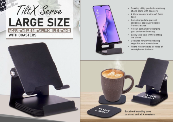 Large size Adjustable metal mobile stand