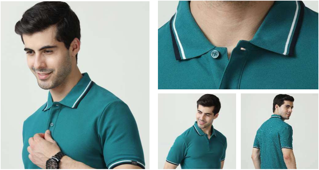 M&S Men's Half-Sleeve Cotton Polo T-Shirt M&S Men's Half-Sleeve Cotton Polo T-Shirt