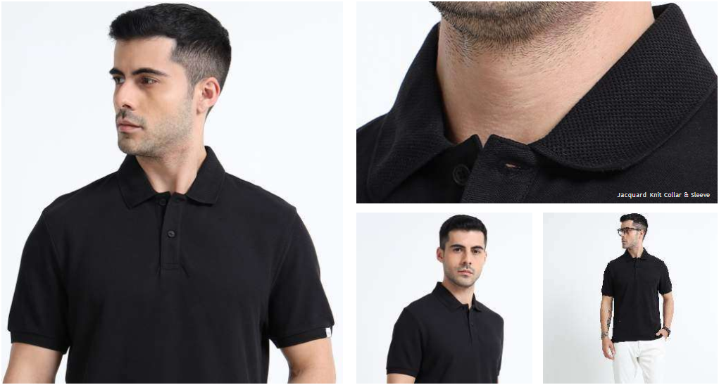 Men's Regular Fit with Textured Jacquard Knit T-Shirt Men's Regular Fit with Textured Jacquard Knit T-Shirt