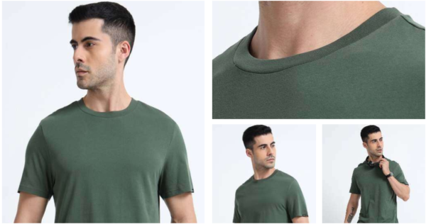 Men's Essential Neck Cotton T-Shirt
