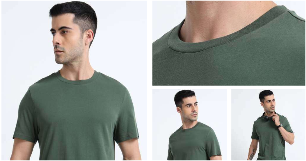 Men's Essential Neck Cotton T-Shirt Men's Essential Neck Cotton T-Shirt