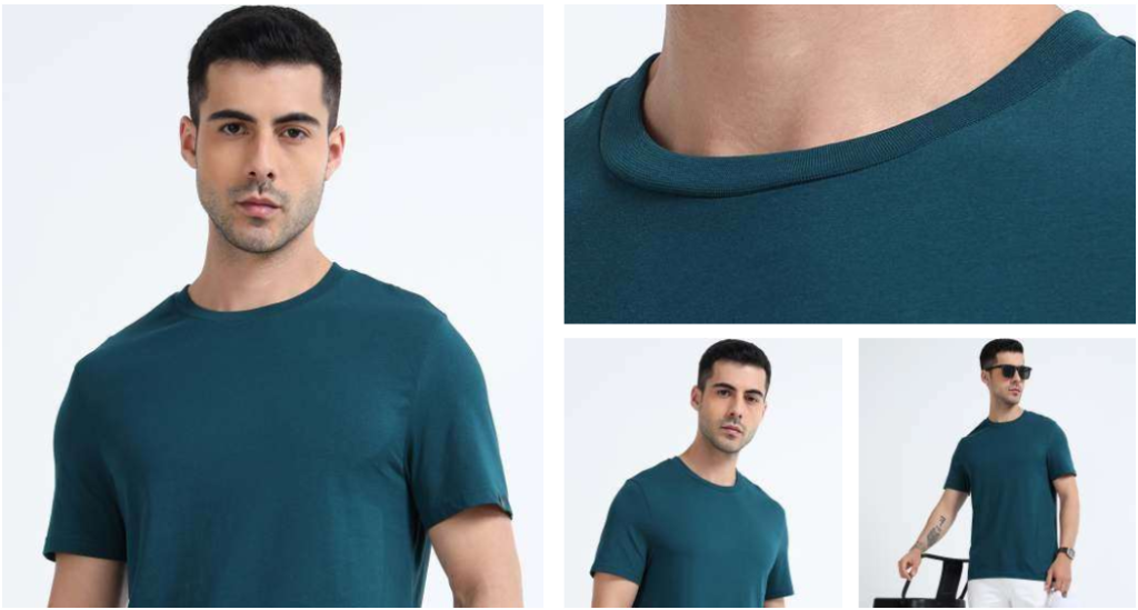 Men's Essential Neck Cotton T-Shirt