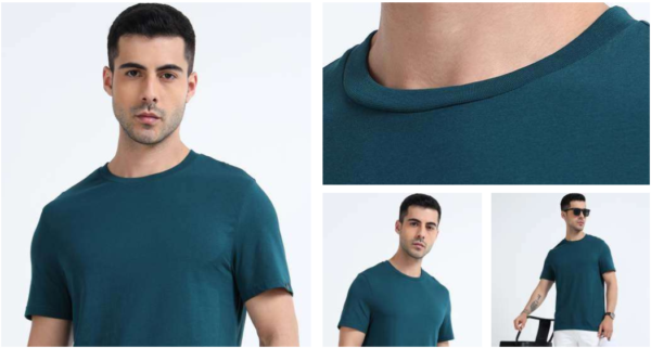 Men's Essential Neck Cotton T-Shirt