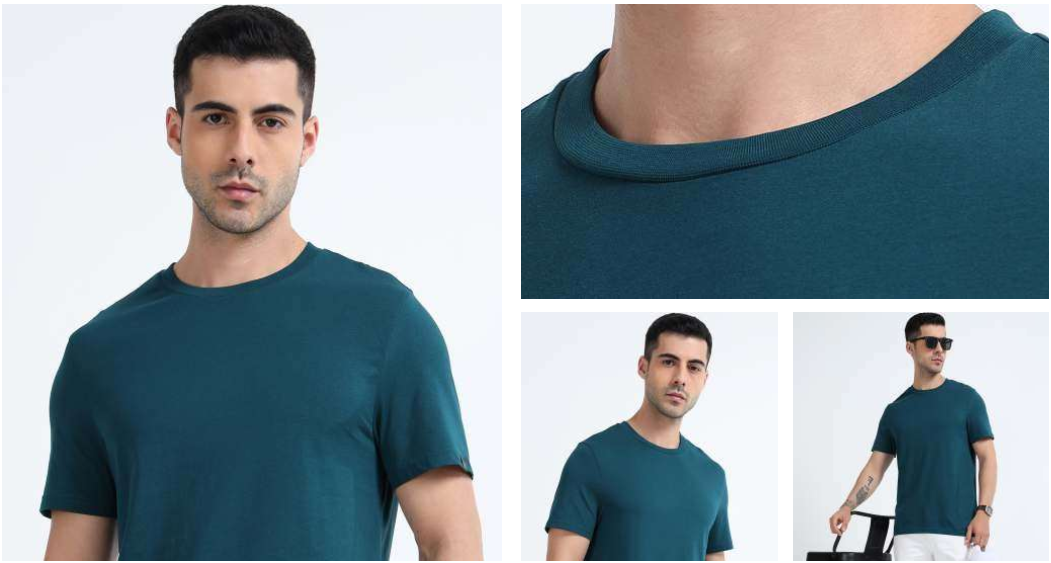 Men's Essential Neck Cotton T-Shirt Men's Essential Neck Cotton T-Shirt