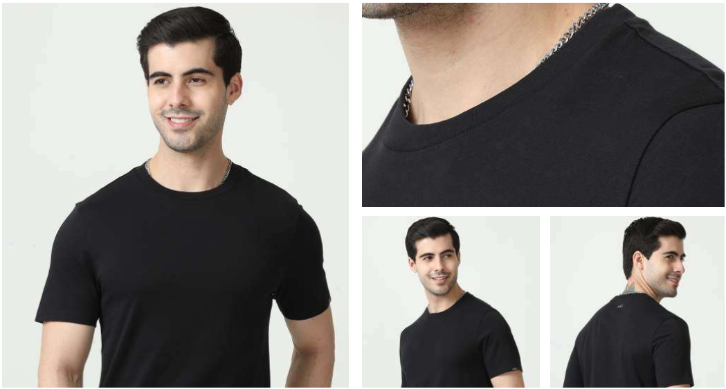 Men's Essential Neck Cotton T-Shirt Men's Essential Neck Cotton T-Shirt
