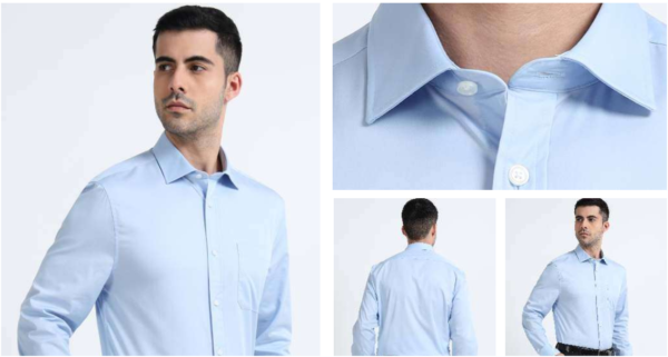 Men's Classic Regular Fit Formal Long Sleeve Shirt