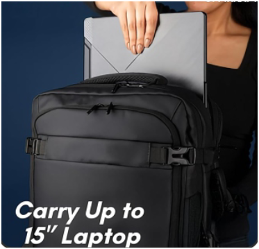 15-inch Laptop Backpack in Black Vegan PU 15-inch Laptop Backpack in Black Vegan PU