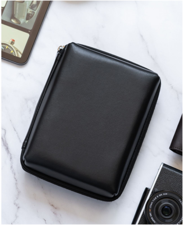 Black Leatherette Gadget Steven Tech Kit | Travel Bags in Delhi