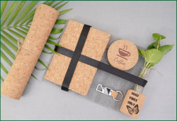 5-in-1 Cork Workspace Organizer Set | Cork Gift Set in Gurgaon