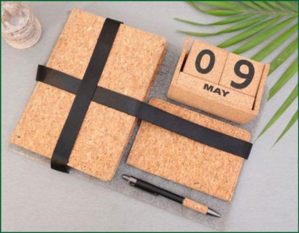 Eco-Friendly 4-Piece Cork Desk & Travel Set | Cork Gift Set in Noida