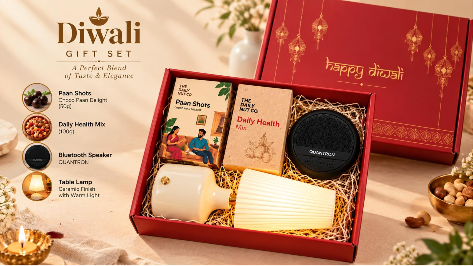 Executive 4-in-1 Diwali Combo | Corporate Diwali Gifts Executive 4-in-1 Diwali Combo | Corporate Diwali Gifts