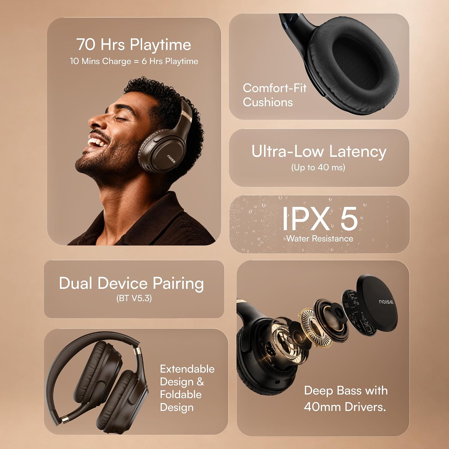 Airwave Max 3 Foldable Over-Ear Wireless Headphones Airwave Max 3 Foldable Over-Ear Wireless Headphones