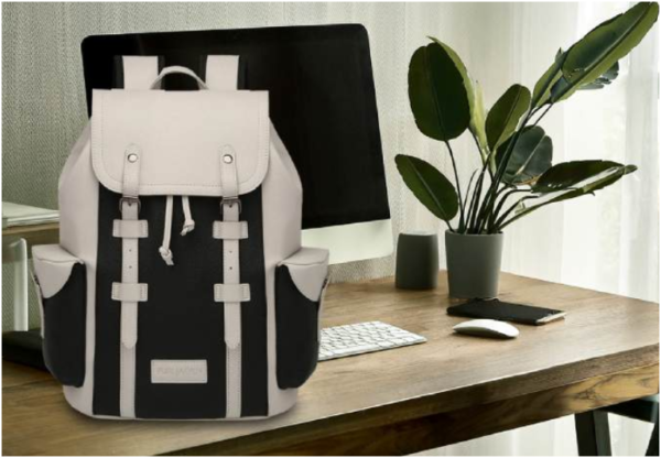 Fur Jaden Aviator Two-Tone Vegan Leather Backpack