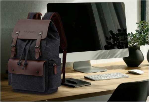 Fur Jaden Wayfarer Vintage Canvas Laptop Backpack