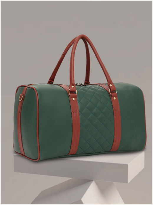 FurJaden Quilted Vegan Leather Duffle Bag | Travel Bags in Gurgaon