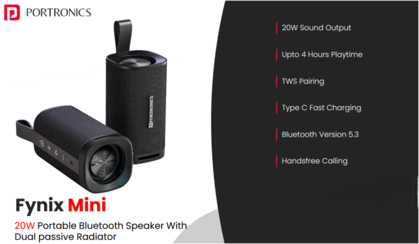 Fynix Mini 20W Portable Wireless Bluetooth Speaker