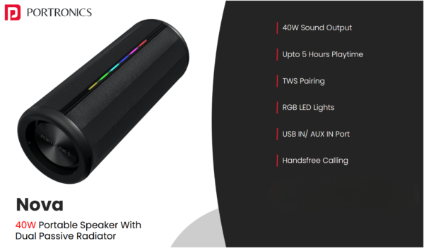 Nova 40W Portable Wireless Bluetooth Speaker