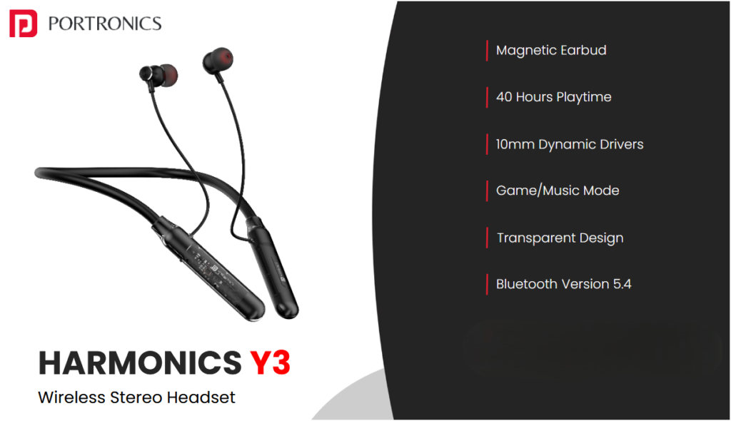Portronics Harmonics Y3 Wireless Stereo Neckband