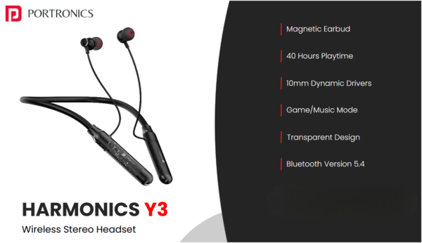 Portronics Harmonics Y3 Wireless Stereo Neckband