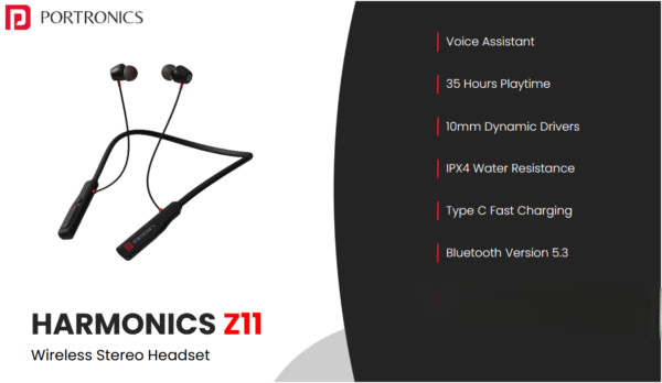 Portronics Harmonics Z11 Wireless Stereo Neckband