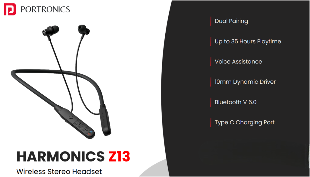 Portronics Harmonics Z13 Wireless Bluetooth Headset
