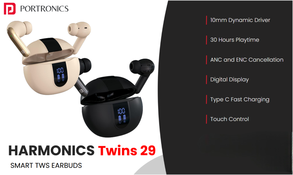 Portronics Harmonics Twins 29 TWS Earbuds