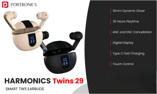 Portronics Harmonics Twins 29 TWS Earbuds
