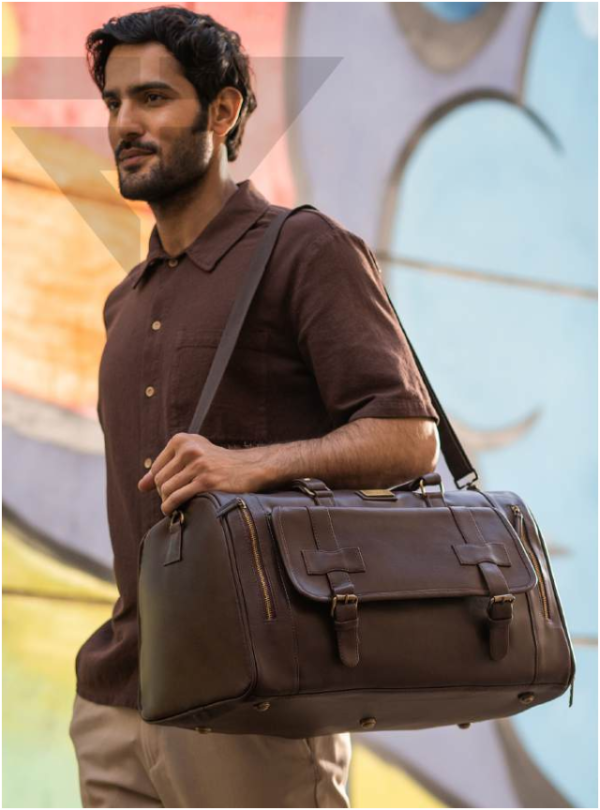 Fur Jaden Leatherette Weekender Duffle Bag | Travel Bags in Noida