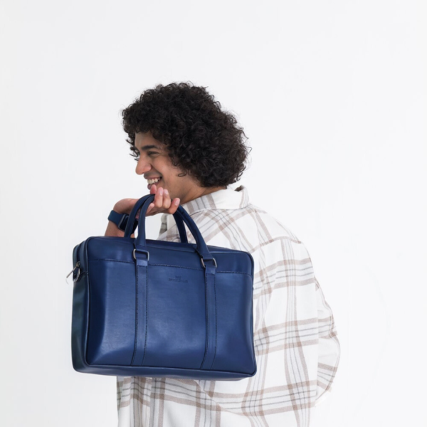The Backbenchers Stephen Vegan Leather Laptop Bag