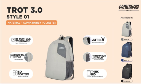 American Tourister Trot 3.0 Laptop Backpack
