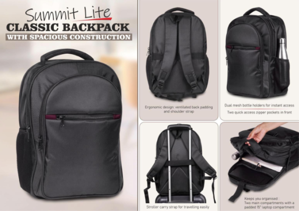 Summit Lite: Classic backpack with spacious Construction