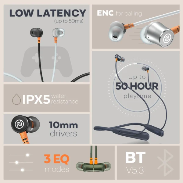 Airwave Wireless Bluetooth Neckband Earphones